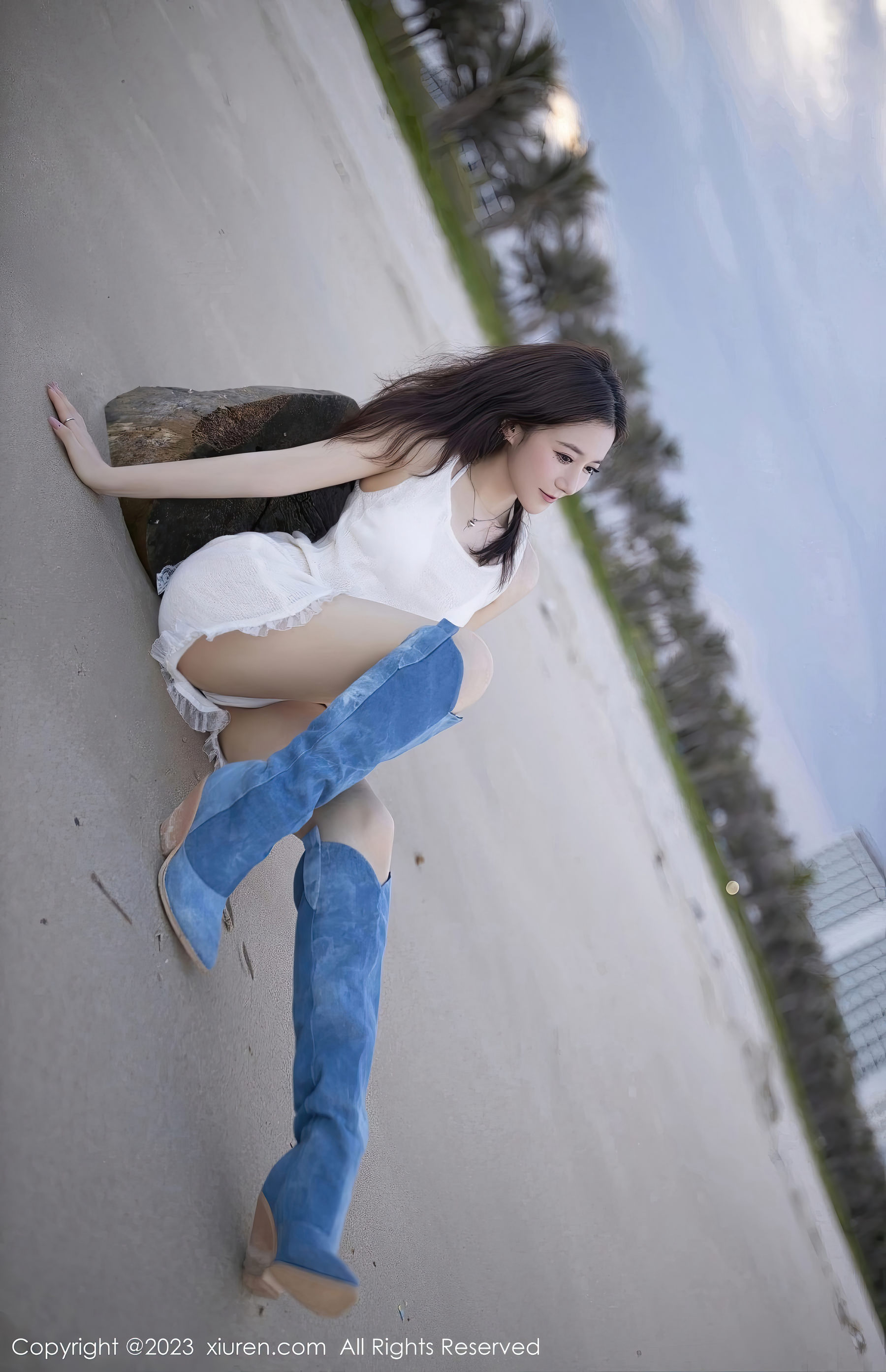 鱼子酱Fish - 比基尼+白裙巴厘岛旅拍