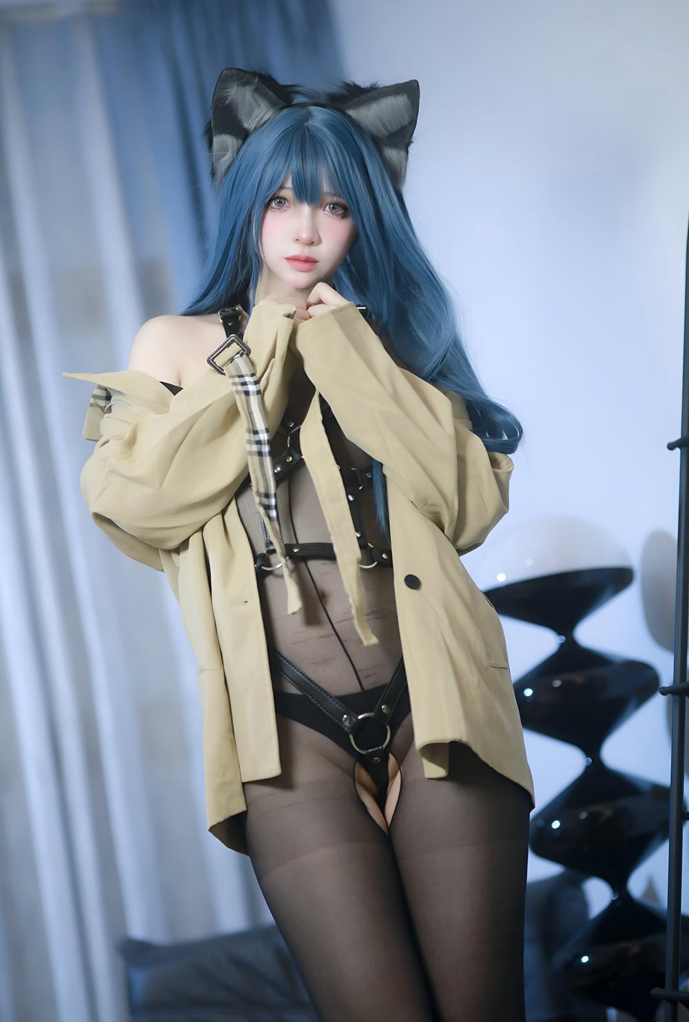 图片[4]-【網路收集系列】瘋貓ss – 貓耳綁帶束縛【70P】 – COSPLAY-御萝部落